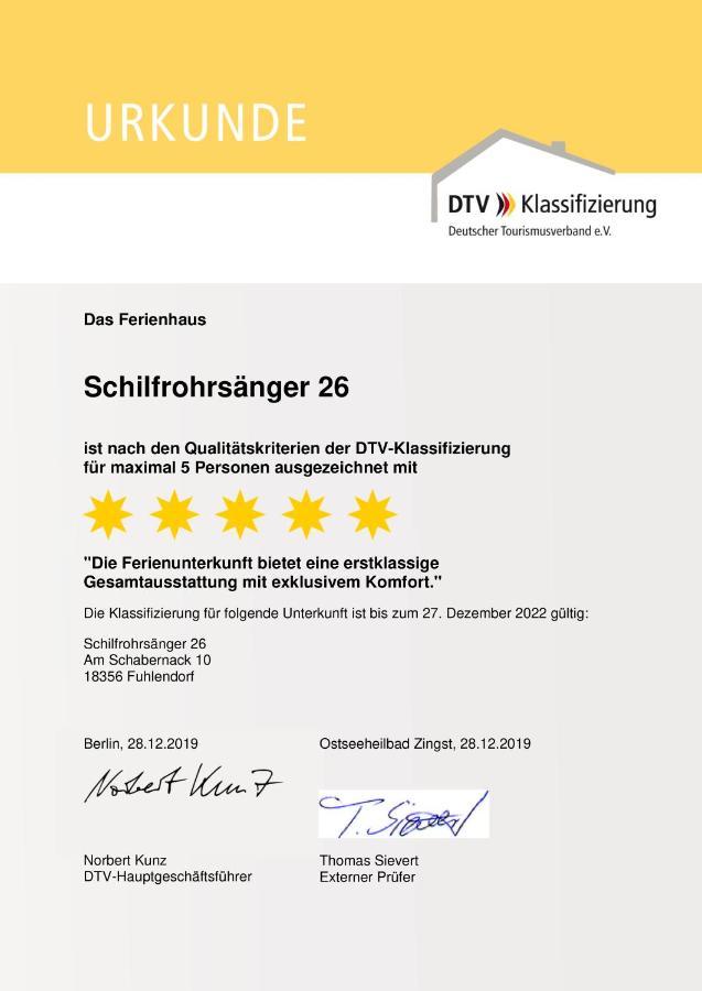 Ferienhaus Schilfrohrsaenger 26 Fuhlendorf  Exterior foto
